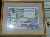 FRAMED PRINT N"SUGAR PLUMS" SIGNED