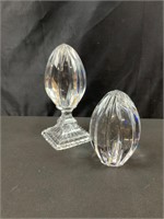 Crystal Egg Paper weights Ribbed Design