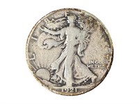 1921 Silver Walking Liberty Half Dollar