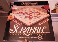 5 games: Deluxe Scrabble w/ rotating game board -