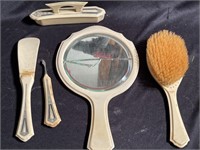 1920’s pyralin dubarry hand mirror And