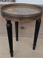 Vintage French Style Marble Top Side Table/Plant