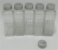 Antique Hoosier Cabinet Glass Spice Containers