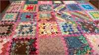 Vintage handmade quilt- 68 x 80 inches