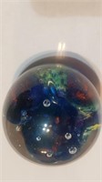 Vintage Mult-color Art glass paperweight