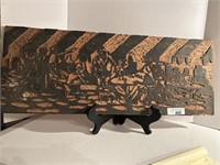 Original Carved Wood for a Wood Block