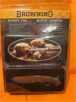 Browning Puppy Tin Knife Set
