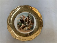 Gold Tone Decorative Plate