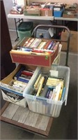 4 BOXES OF BOOKS  **NOT CART