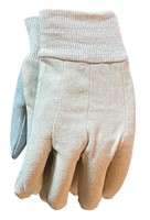 (24)  Pairs Leather Palm Work Gloves