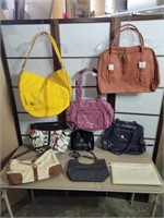 Box of ladies purses & handbags