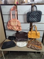 Box of ladies purses & handbags