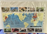 1941 A World At War 10 Stamp Set