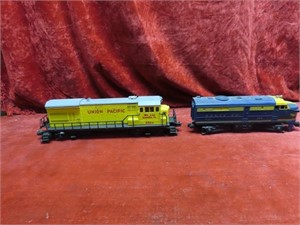 (2)Lionel engines. Union Pacific & Santa Fe.