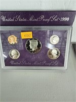 U.S. mint proof set 1990