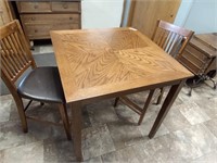 Table & 2 chairs, 36" x 36" x 36"