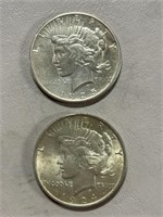 PEACE DOLLARS 1924 & 1925