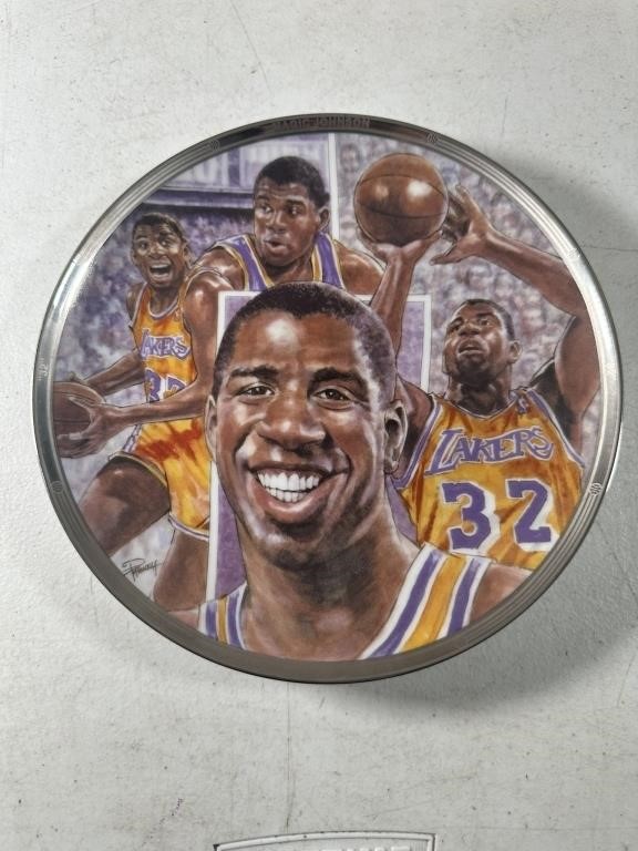 MAGIC JOHNSON LIMITED EDITION PLATE - WITH COA