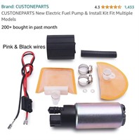 Electric Fuel Pump & Install Kit Fit