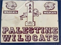 1964 Palestine Wildcats Iron-on’s Framed
