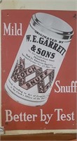 W. E. Garrett & Sons Advertisement Sign