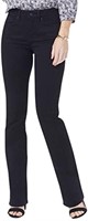 NYDJ womens Barbara Boot-cut jeans, New Black, 4