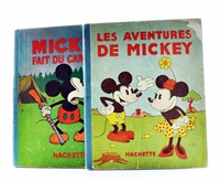 Walt Disney. Lot de 2 albums Mickey.