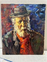 Attributed to Nicolai Fechin Oil Painting Old Man