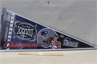 NEW ENGLAND PATRIOTS SUPER BOWL PENNANT