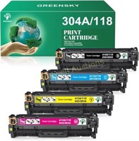 GREENSKY Toner for HP 304A (4 Pack)