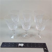 Lead Crystal Wine Glasses Set of 6