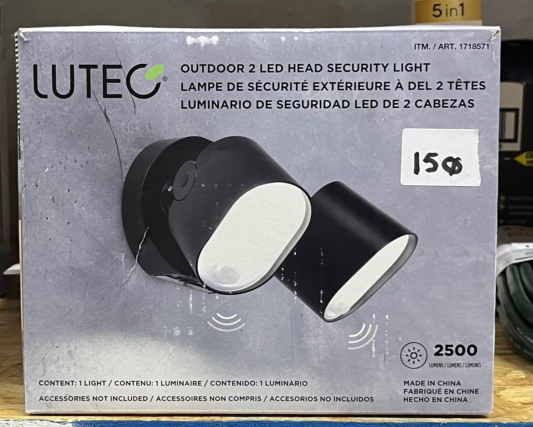 Luteo Outdoor 2 LED Head Security Light