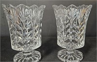2 portico candle lamp holder crystal
