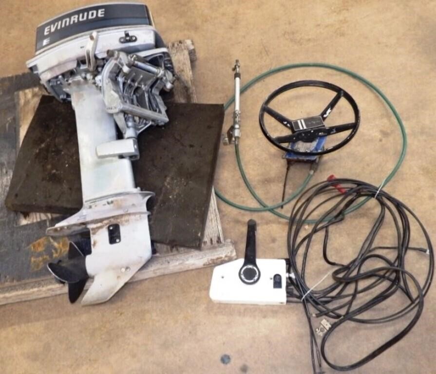 Evinrude 30 hp. Outboard Boat Motor Package