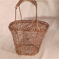 Wire & Iridescent Beaded Woven Purse