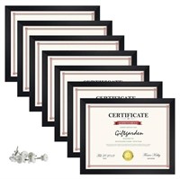 Giftgarden 7 Pack 8.5x11 Picture Frame Black,