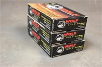 (3) Boxes Wolf 8MM Mauser 196GR Ammo