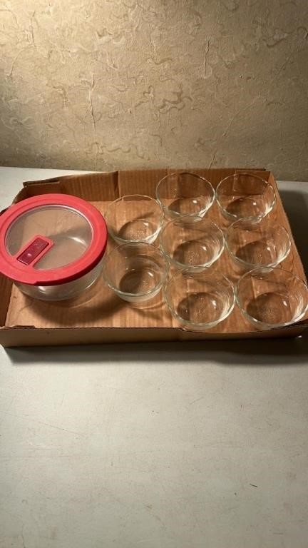 Pyrex Glass Ramekins, Pyrex Glass Storage Dish