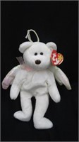 RARE BEANIE BABY "HALO" WHITE WITH BROWN NOSE