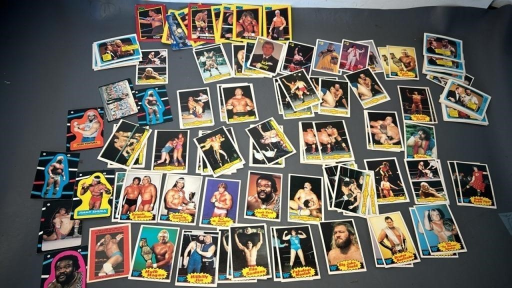 Wresting cards . WWF