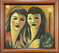 GIO PAINTING OF TWO WOMEN