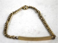 1/20 12k Yellow Gold ID Bracelet