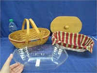 '06 longaberger nature's garland basket with lid