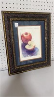 Francis Laird Watercolor Painting of Apples