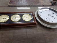 Clock and Barometer