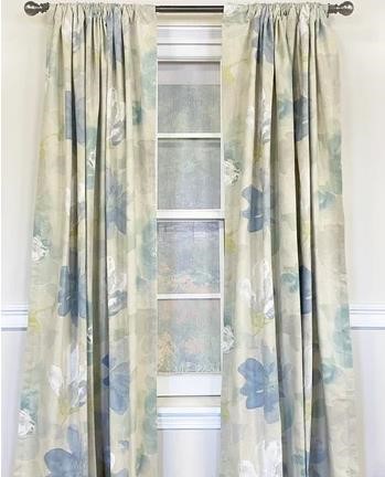 Blackout Curtains - Linen Floral