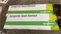 Two approx. 6 foot syngenta seed advisor signs