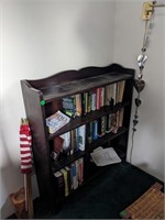Wooden bookshelf does not include books 36"w 9"d
