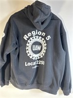 Local 225 black hoodie sweatshirt, SZ XL