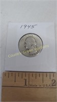 1945 Silver Quarter